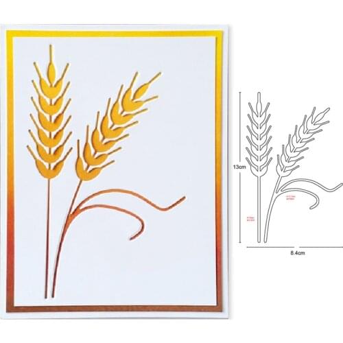 Customize Dies Wheat Ears Border Metal Cutting Dies Scrapbooking Dies Embossing Fustelle Paper Card Making Craft Stencil Dies