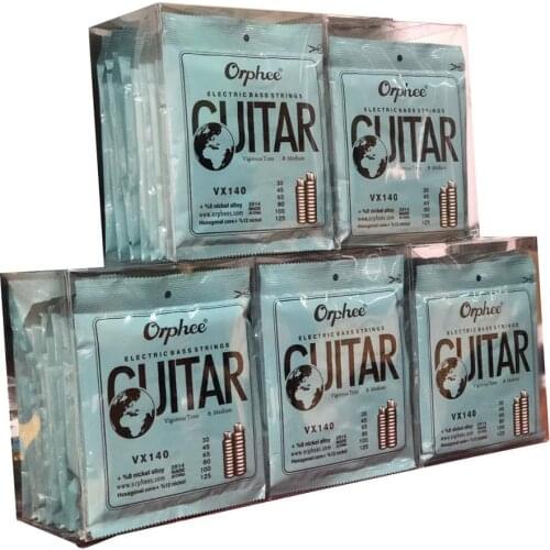 50 Sets Orphee Direct Electric Bass Guitar Strings Hexagonal Core Steel Nickel Alloy 6-String ,FedEx-DHL-EMS