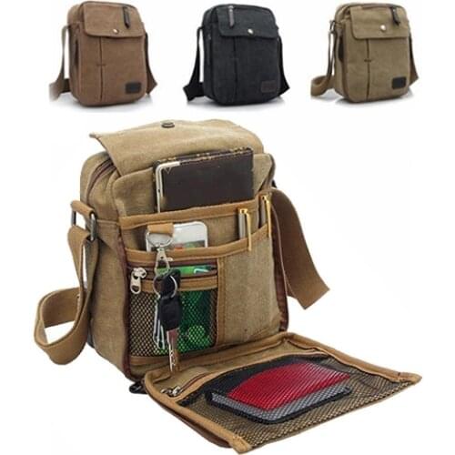 Shoulder Bags Canvas Rucksack Bag Outdoor Multifunction Travel Bag Messenger Bags Shoulder Sling Bag Casual Style Male Handbag