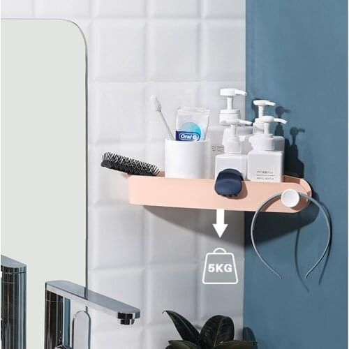 Bathroom shelf bathroom storage Triangle bathroom shelf toilet storage rack Hole free triangular shelf Bathroom pendant