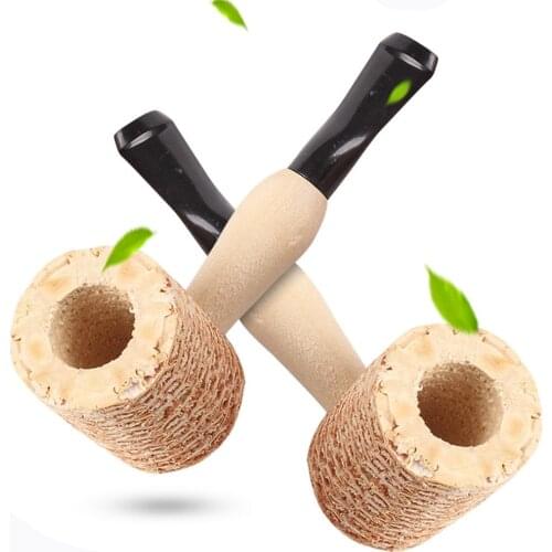 Unique Personality Corn Cob Style Cigarette Tobacco Pipes Smoking Pipe Smoking Gift Cigarette Holder Mouthpiece Accessories