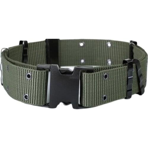 Military Field Tactical Accessories Tactical for military uniforms Belt Military Equipment Strengthening Black Canvas