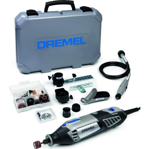 BOSCH Dremel 4000 Rotary Tool 175 W Multi Tool Kit with 4 Attachment 65 Accessories Variable Speed 5000-35000 RPM Power Tools