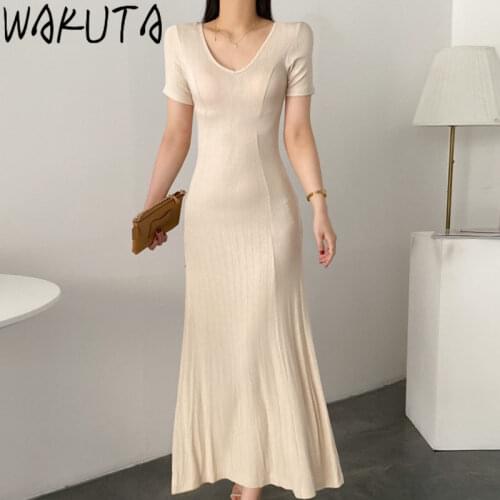 Летние платья с разрезом Wakuta China At AliExpress