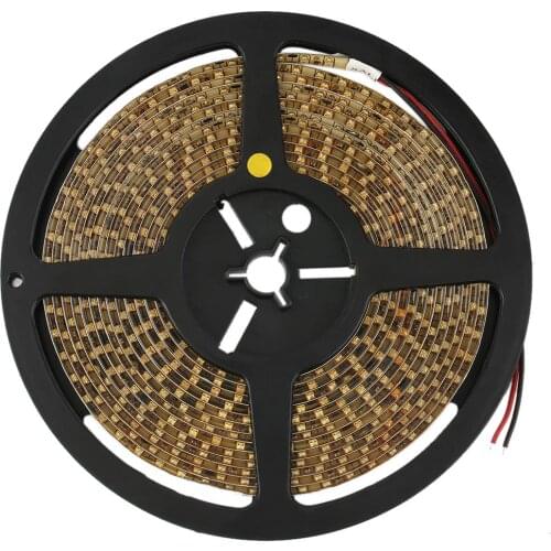 5M Car Yellow 3528 SMD LED Waterproof Flexible Strip 12V 600 LEDs Professional fashion Beautiful