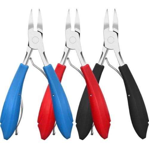 50Pcs/Lot Eagle Nose Pliers Nail Clippers Pedicure Forceps Grooves Cuticle Nipper Dead Skin Scissors Manicure Tools HA2197
