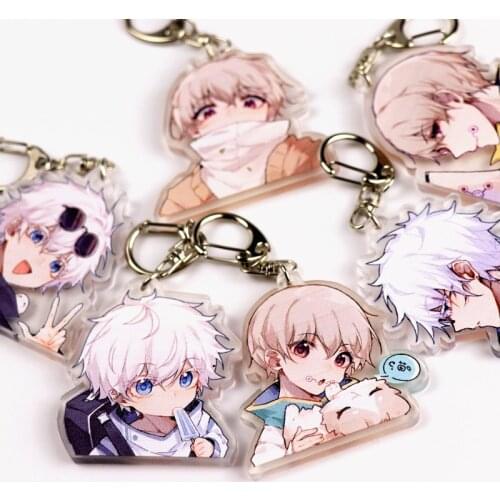 Anime Jujutsu Kaisen Keychain Key Ring Acrylic Pendant Pendant Props Itadori Yuji Fushiguro Megumi Cosplay Woman Gift