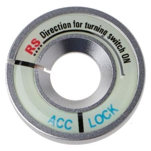 Car Luminous Ignition Key Hole Ring Switch Decor Sticker 40GF