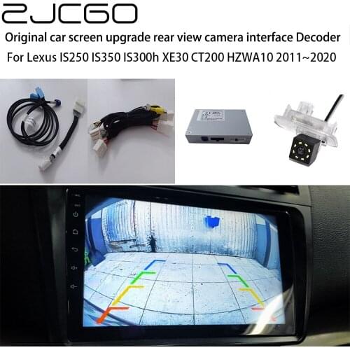 ZJCGO Car Rear Reverse Bakcup Camera Auto Digital Decoder Box Interface Adapter For Lexus IS250 IS350 IS300h XE30 CT200 HZWA10