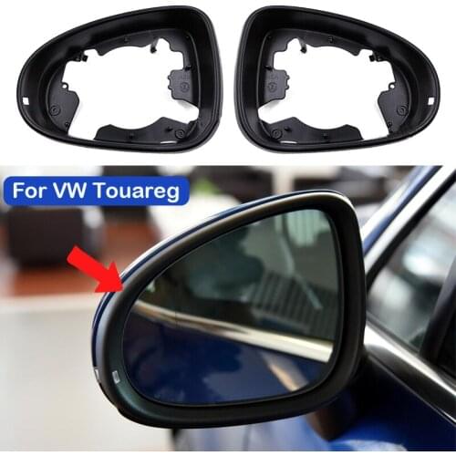 Auto Left Right Side Wing Mirror Housing Trim Frame for VW Touareg 2011 2012 2013 2014 2015 2016 2017 2018 7P6857601 7P6857602