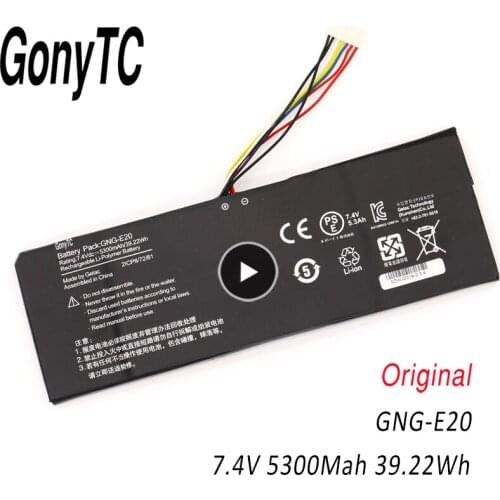 GONYTC GNG-E20 7.4V 5300mAh 39.22WH Laptop Battery for GIGABYTE Ultrabook U21MD GNG-E20 2ICP8/72/81