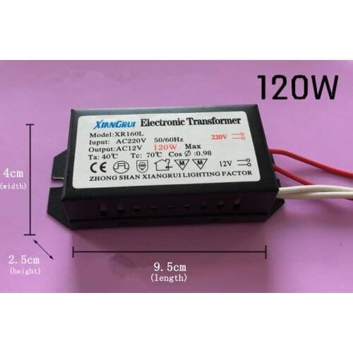Holagen driver AC 220V to 12V 120W Electronic Transformer LED Driver Power Supply Lighting Model AET120C 3 year warranty