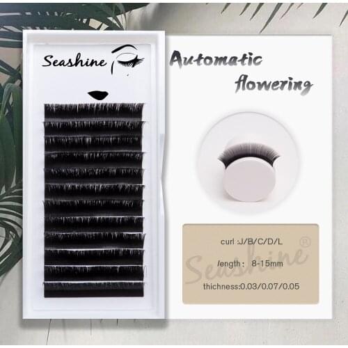 Seashine Hand Made Individual Lashes Premade Fans Easy Fans Mink Lashes Russia Lashes High quality Eyelashes Extension