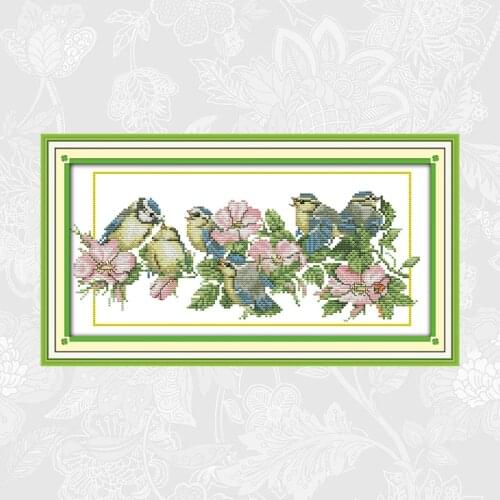 Joy Sunday Mother go home Paintings Embroidery DMC Counted Printed On Canvas 11CT 14CT Chinese Cross Stitch kits Home Decor