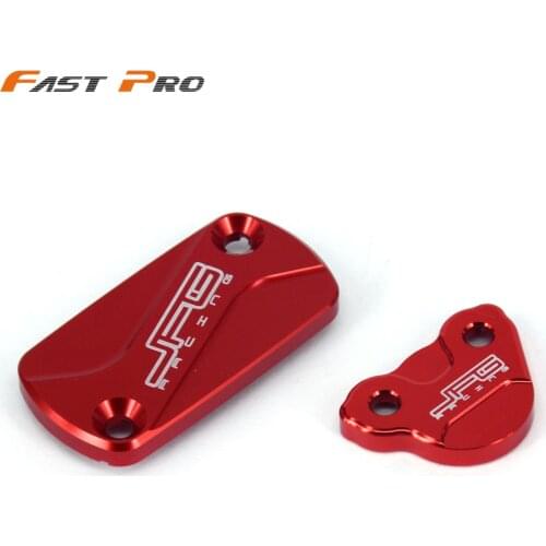 Motorcycle CNC Front Rear Brake Reservoir Fluid Cover Cap For HONDA CR125 CR250R CRF150R CRF250R CRF250X CRF450R CRF450X CRF250F