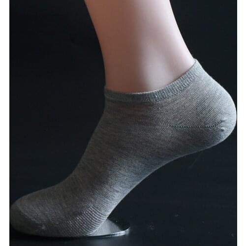 TOP 2 Pairs/Lot men 100% Real Slik Socks Male White/Black Pure Color Anti-skid Moisture Wicking Shallow Mouth Low Cut Sokken