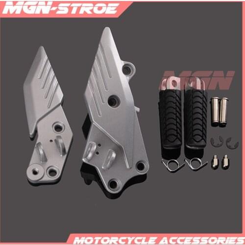 Front Footpegs Foot Pegs Footrest Pedals Bracket For Kawasaki ZG1400 ZG 1400 2008 2009 2010 2011 2012 2013 2014 1 order