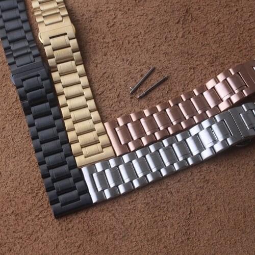 Watch band For Huawei Watch GT 2 Gear S2 Strap Quick release bar watchband 20mm 22mm Watch Bracelet Matte Black Silver Gold Rose