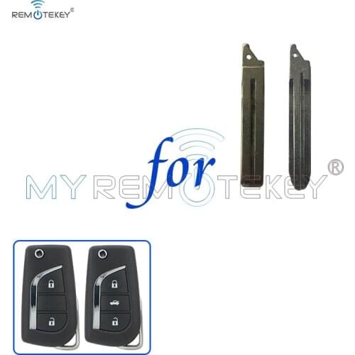 Remtekey 5pcs Replacement Flip Floding Remote Car Key Blade TOY43 TOY48 For Toyota Corolla 2012 2013 2014 2015 2016 2017
