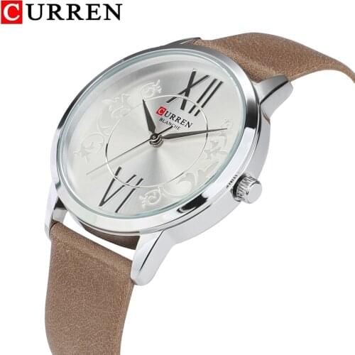 Luxury Curren Women Fashion Quartz Watch Lady Vogue Leather Watchband High Quality Casual Waterproof Wristwatch Womens gifts