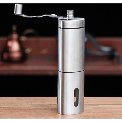 Stainless Steel Hand Coffee Grinder Coffee Press Adjustable Ceramic
