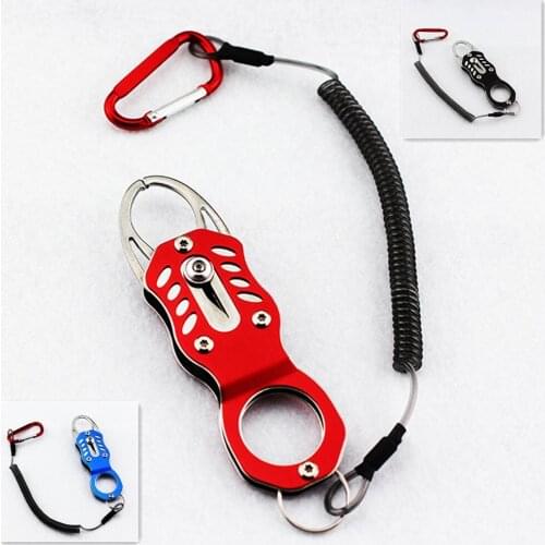 Fly Fishing Gripper Portable aluminium alloy Sea Fish Grip Lip Clamp Grabber Tool Fish Controller rock Fishing Plier Accessoryer