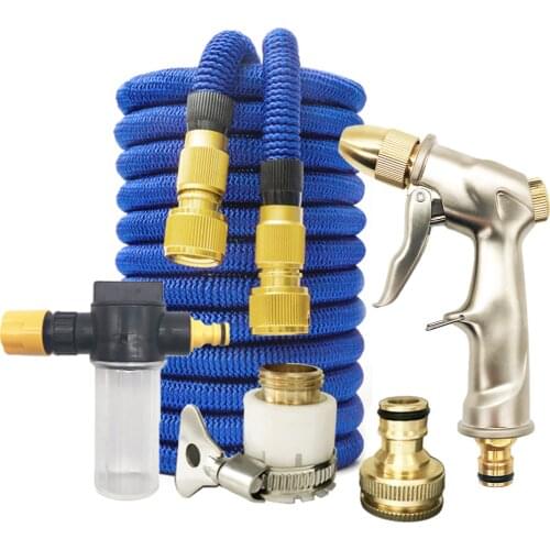 Garden Hose Pipe Spray Gun Magic Hose Pipe Expandable Water Hose 25FT-100FT With Water Gun Pressure Washer Car Wahser