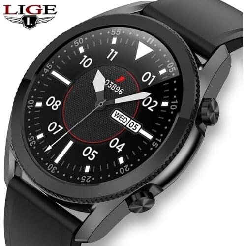 LIGE 2020 New Bluetooth Phone Smart Watch Men Sports Fitness Watch Health Tracker Weather Display Waterproof smartwatch Women