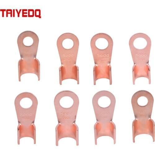 Terminal OT Series Splice Wire Dia Copper O shape Circular Naked Battery Cable Connector Open Lug 200A~1000A