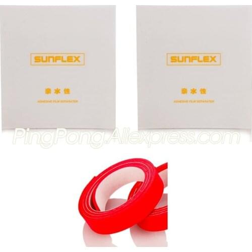 2x SUNFLEX Self-sticky Table Tennis Protective Film Protector + 1x Side Edge Tape Accessories Set Ping Pong