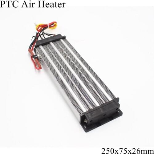 250x75x26mm 220V 2000W PTC Heater Ceramic Thermistor Air Heating Mini Outdoor Heaters Induction Aquarium Water Car Film Plate