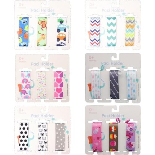 3Pcs Baby Pacifier Clips Nipple Soother Teether Leash Holder Anti Dropped Rope Chain Infant Supplies