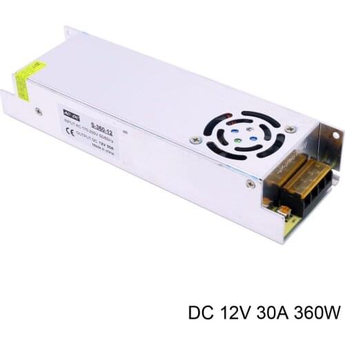 350W 360W ac-dc 12v smps 220v to 12v power supply switching mode mesh Long strip power supply dc 12v 30a 360w
