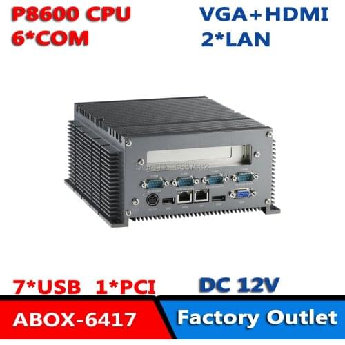 In-vehicle Fanless Computer With PCI/HDMI/VGA /RS232 COM 2LAN Embedded High-grade PC