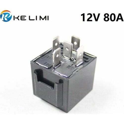 KE LI MI 10x Automobile 80A Amp 4 Pins 5 Pins DC 12V Voltage Electromagnetic Sealed Relays