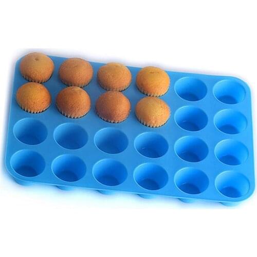1pcs Ball Sphere Silicone Round Mold 24 Holes Non-stick Pudding Steamed Cake Molds Dessert Baking Mould DIY Cake Decorating Tool