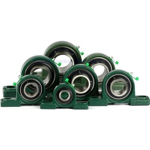 Gcr 15 UCP205 (d=25mm) Mounted and Inserts Bearings with Housing Pillow Blocks