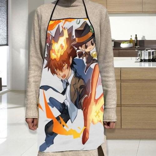 HITMAN REBORN! Apron Oxford Cloth Waterproof Men/Women Kitchen Apron Household Cleaning For Home And Kitchen Accessories