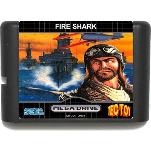 Fire Shark 16 bit MD Game Card For Sega Mega Drive For Genesis