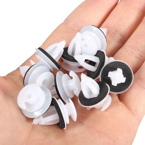 3 Mm 50pcs Auto Car Styling White Car Door Retainer Plastic Clips Door Panel Clips for BMW E34 E36 E38 E39 E46 X5 M3 M5 Z3