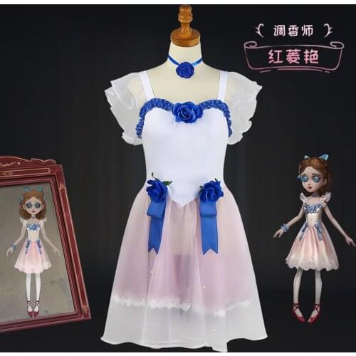 Game Identity V Cosplay Costumes Survivor Perfumer Vera Nair Cosplay Costume The Red Shoes Skin Uniforms Pink Suits Dresses New