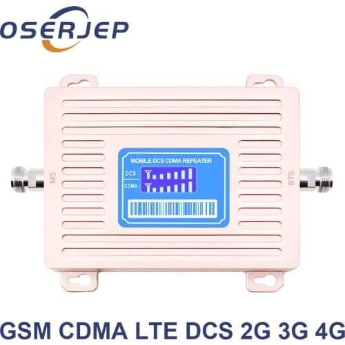 Best Price GSM DCS Dual Band 2G 4G 850 1800 Mhz UMTS Cellular Mobiel Phone Signal Repeater LCD Display not include antenna