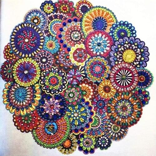 Gyro flowers 5D DIY diamond painting KIT full dimaond embroidery Rhinestone cross stitch Mosaic painter home decoration