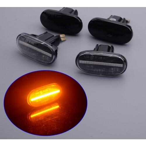 2Pcs New Car Static LED Side Marker Signal Light Lamp Fit for Honda Civic Del Sol S2000 Acura Integra Non-dynamic