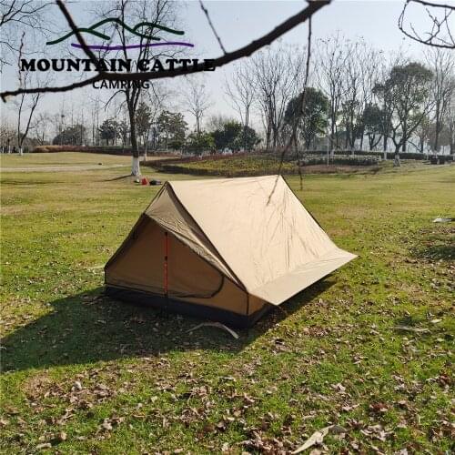 1-2 Person Ultralight Tent Camping Tent Travel Pyramid Tent Rodless Waterproof Sun Shelter Tents Outdoor Camping 210x120x110cm