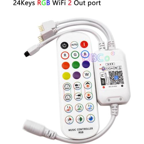 Magic Home Bluetooth Wireless WiFi Remote,RGB/RGBW/RGB CCT IR LED Controller DC5V 12V 24V for 5050 WS2811 Pixel Led Strip