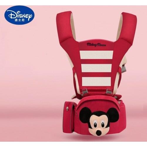 Disney Minnie Mickey Baby Carrier Newborn Sling Baby waist stool multifunctional and practical out breathable sling backpack