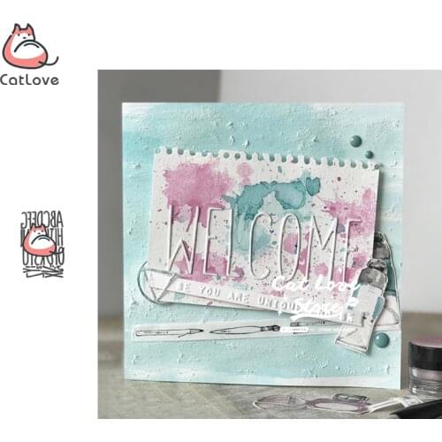 Alphabet Letter Series Metal Cutting Dies Scrapbooking Stencil Craft Embossing Die Cuts Card Making New Dies For 2019