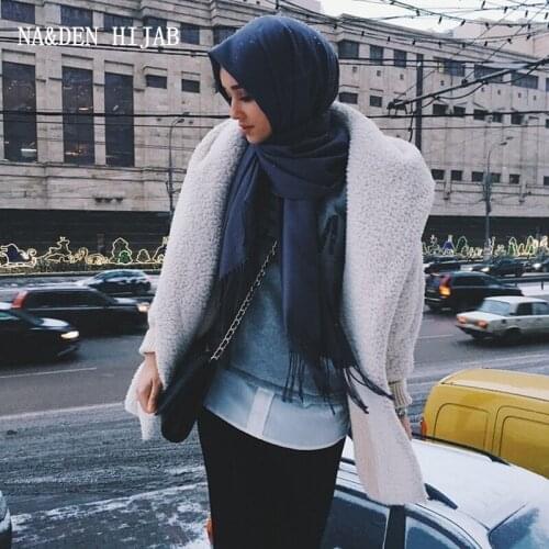 1pcs Solid twill cashmere women scarves tassel lady spring autumn thin long scarf high quality female shawl hot sale men scarf