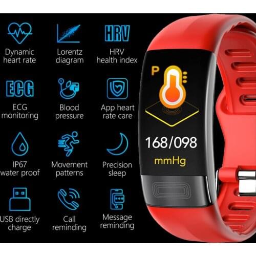 P11 Smart Watch 2020 ECG PPG Health Detect Fitness Tracker Smart Watch Men Women Heart Rate Monitor Sports Wristband For Android